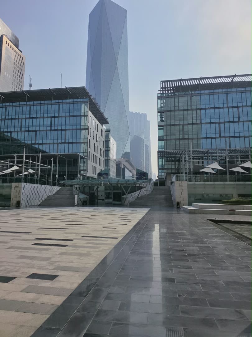 Gate Avenue plaza and the DIFC office towers