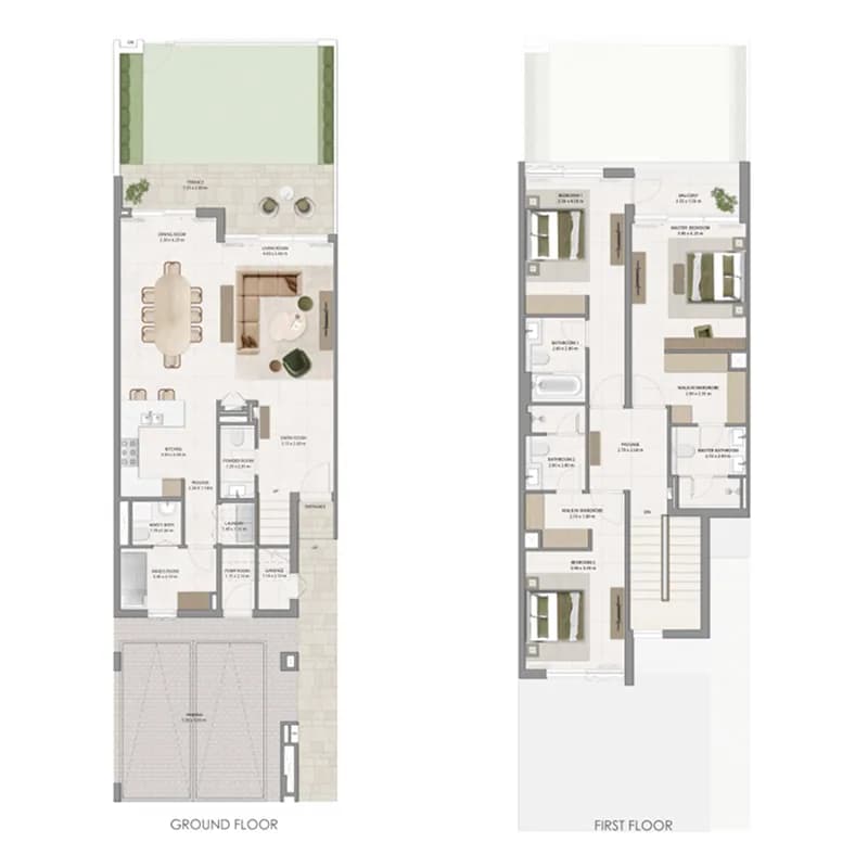 Alva The Valley — 3 Bedrooms floor plan