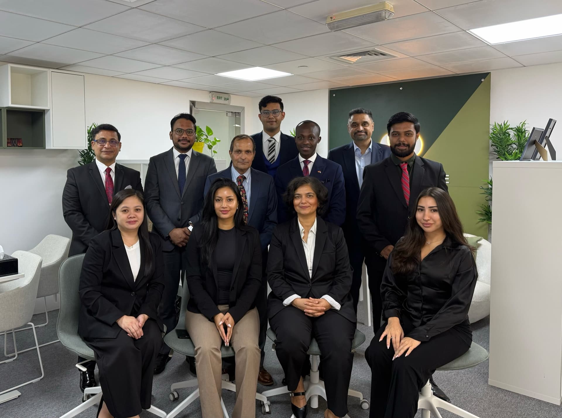 The Ikigai Real Estate team together in their Dubai office