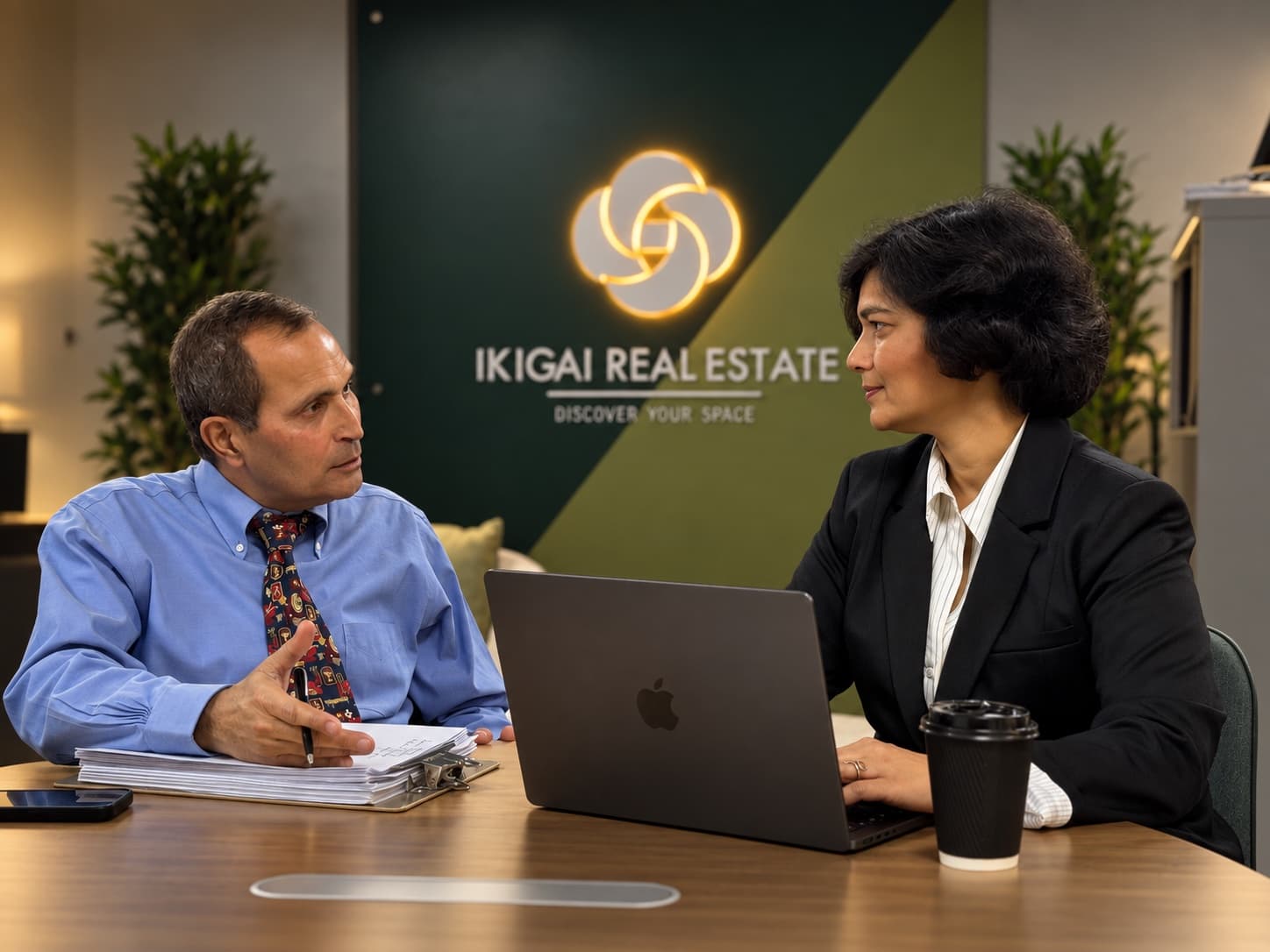 Vikas and Shalini Arora in discussion at the Ikigai office