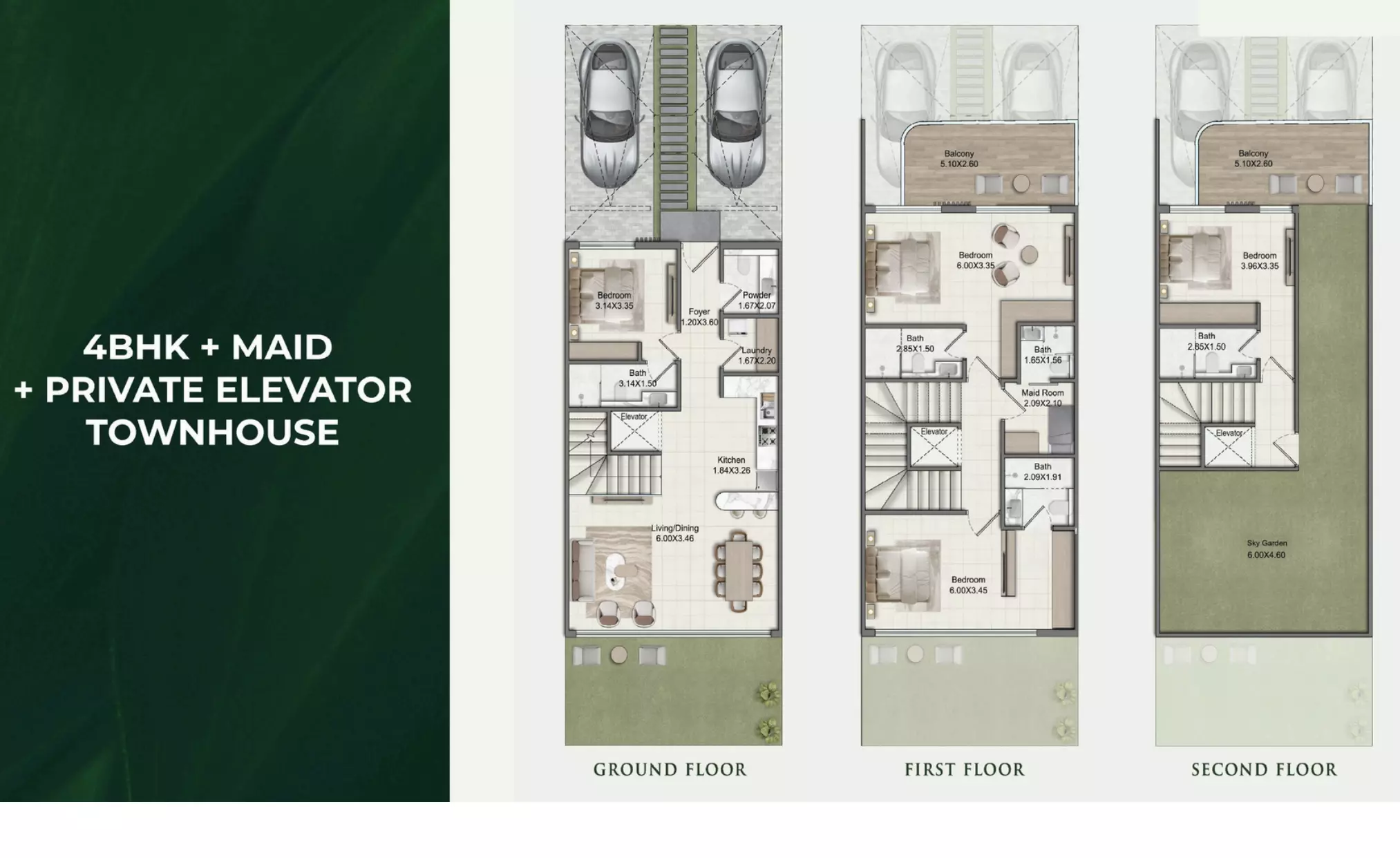 Greenz by Danube — 4 Bedrooms floor plan