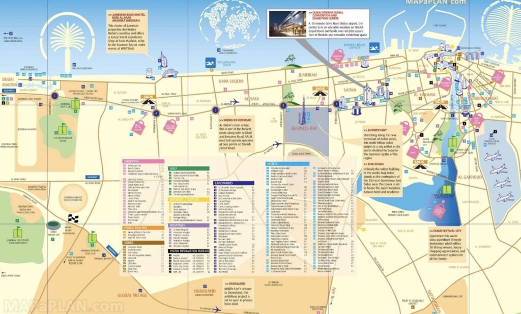 Dubai Map